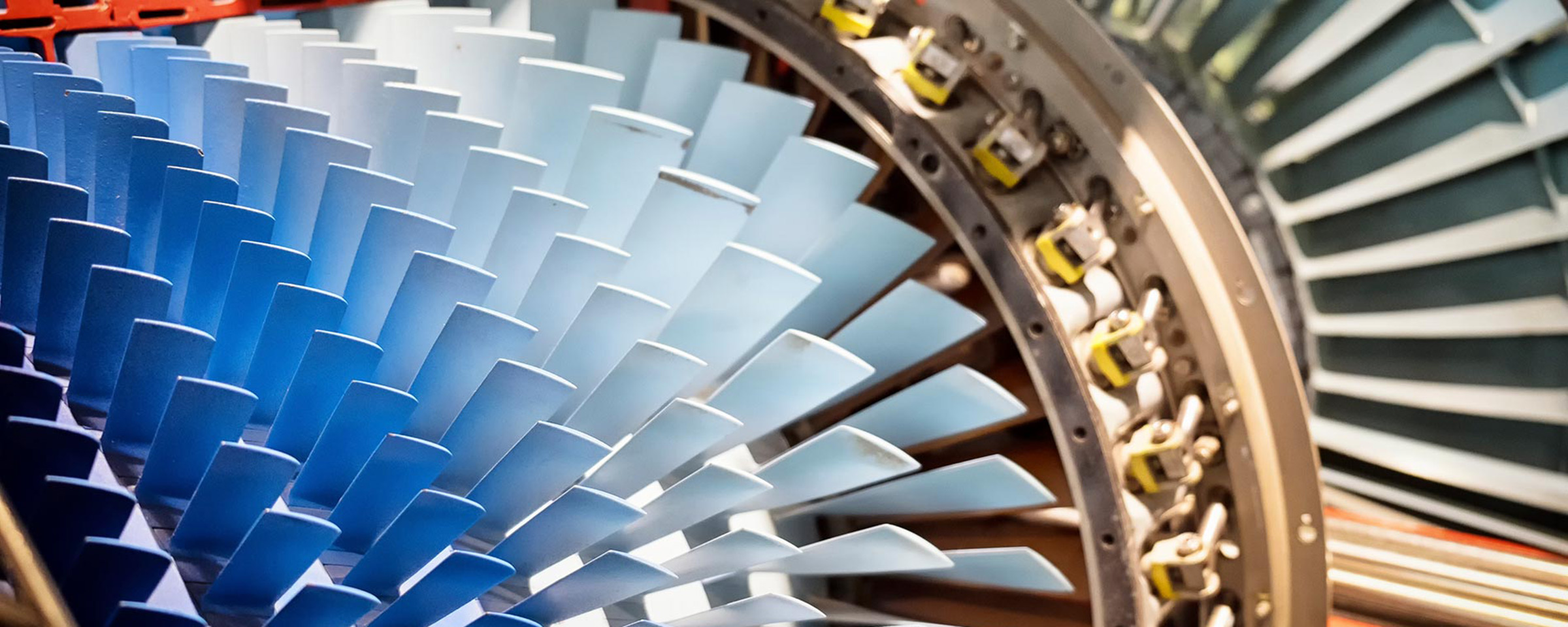 Turbine close up from digital and print campaign Blue Flame Thinking created for American Chemical Technologies.