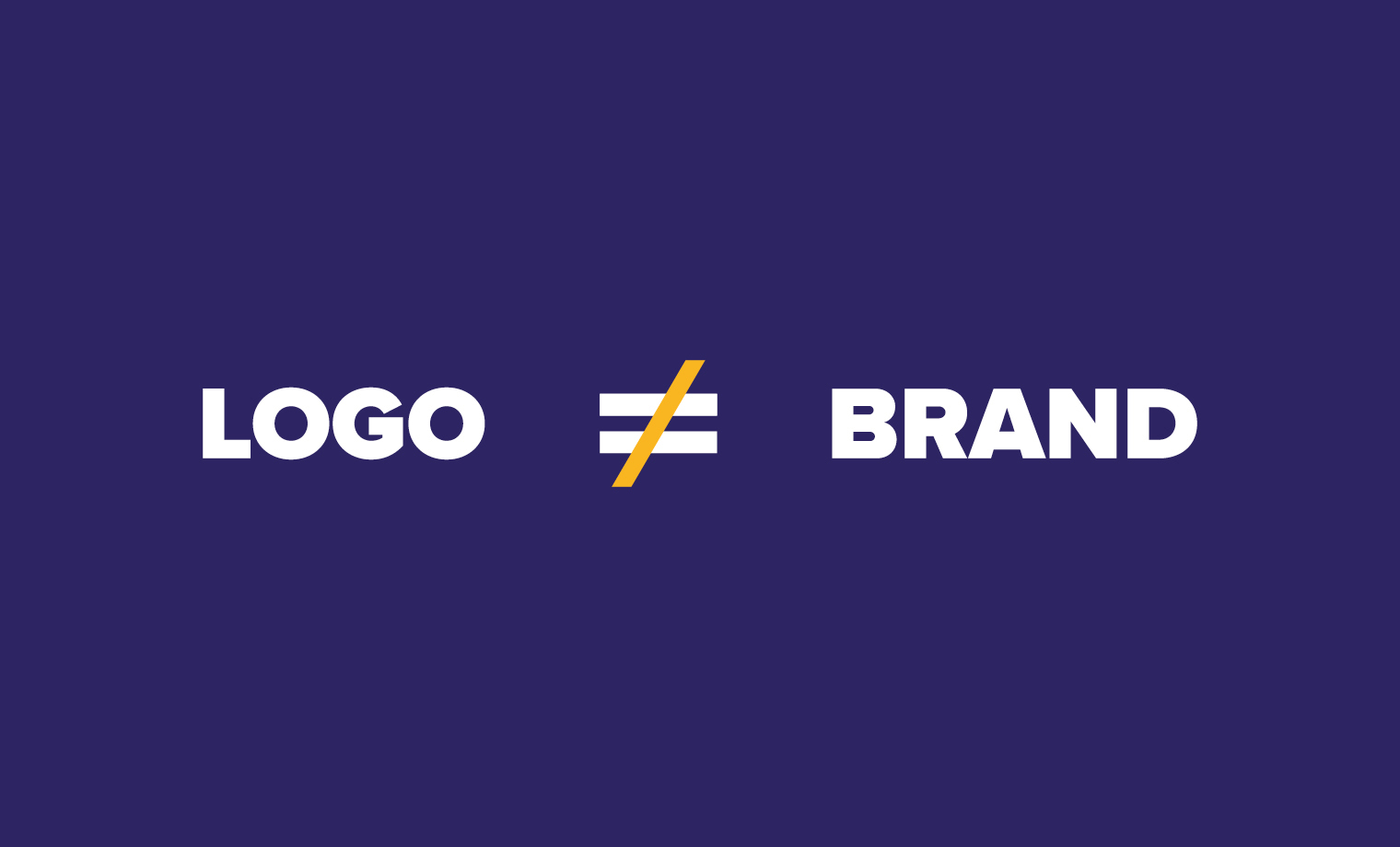 Logo does not equal brand by Blue Flame Thinking