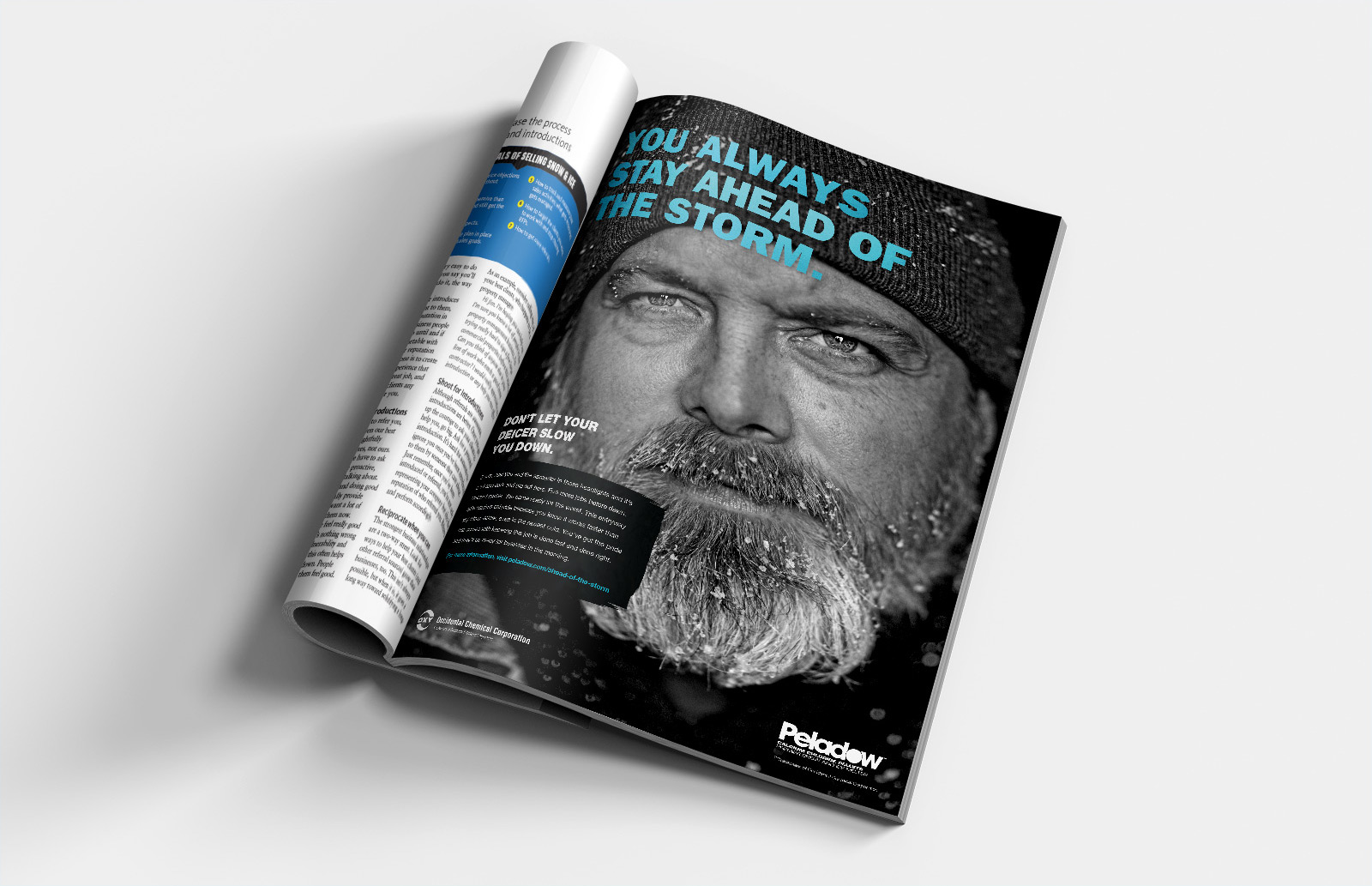 OxyChem Snow and Ice Campaign Full Page Ad by Blue Flame Thinking