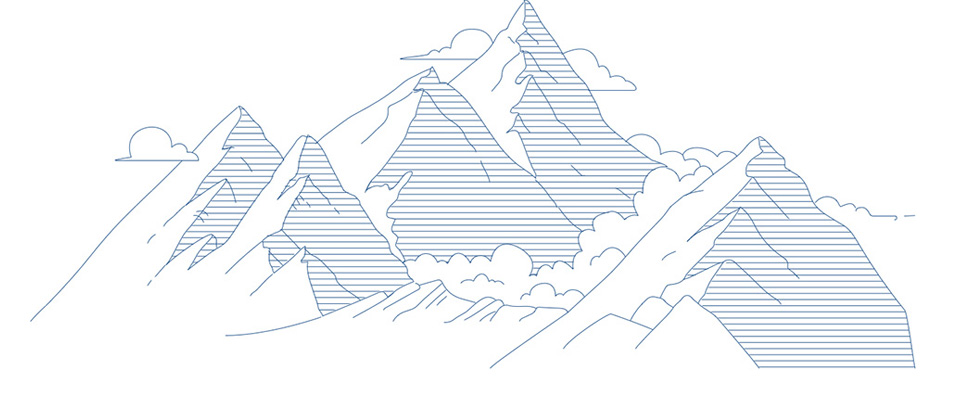 Advisor Group Mountain Illustration by Blue Flame Thinking