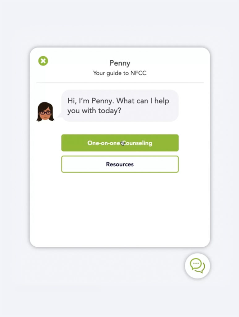 Penny the NFCC chatbot