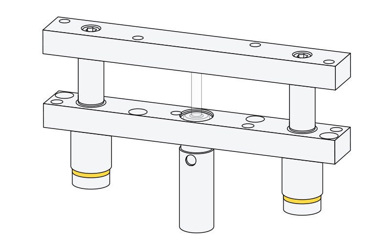 Standard Lifters new website modern product render of a rail lifter