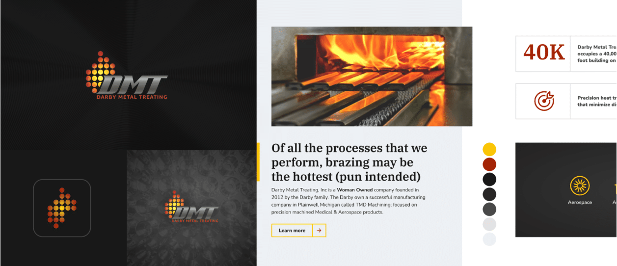 Darby Metal Treating new website design