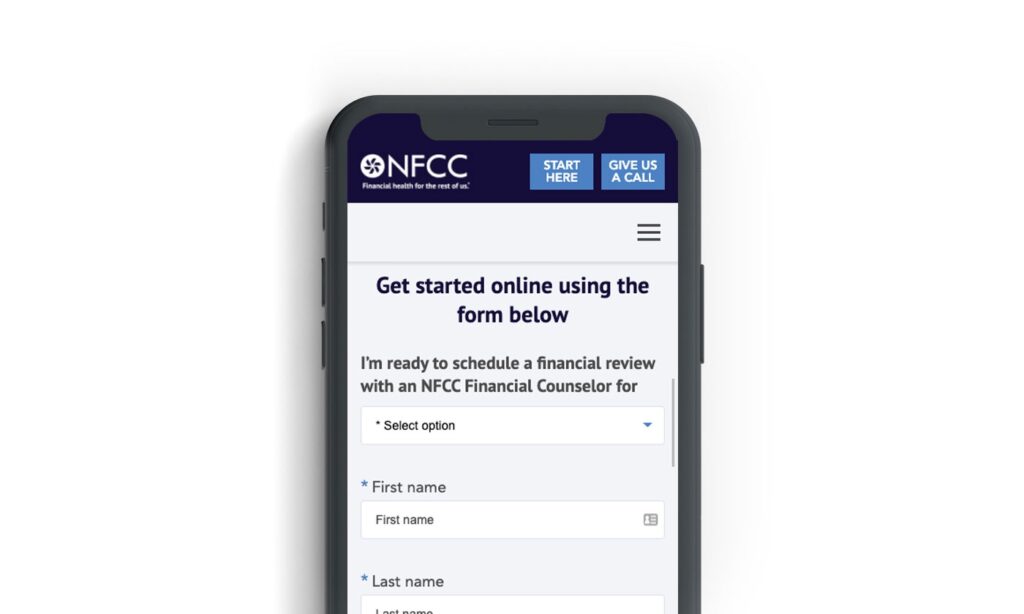 National Foundation for Credit Counseling® (NFCC®) mobile website