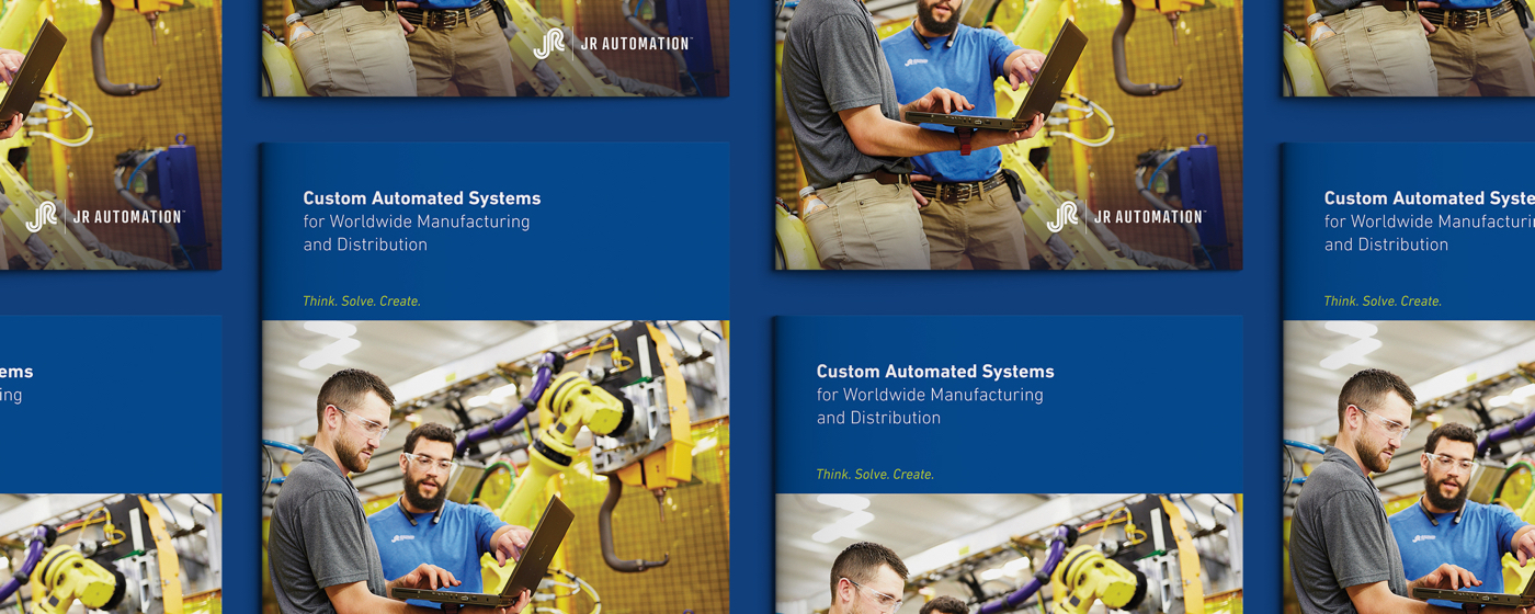 JR Automation Global Capabilities Brochure Banner by Blue Flame Thinking
